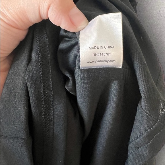 Parker Florence Lace Up Black Mini Dress Size XS - Picture 7 of 10